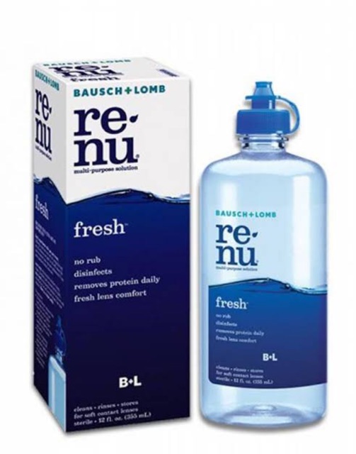 Renu Fresh Cairan Softlens 355ml Multi Purpose Solution By Bausch &amp; Lomb 355ml