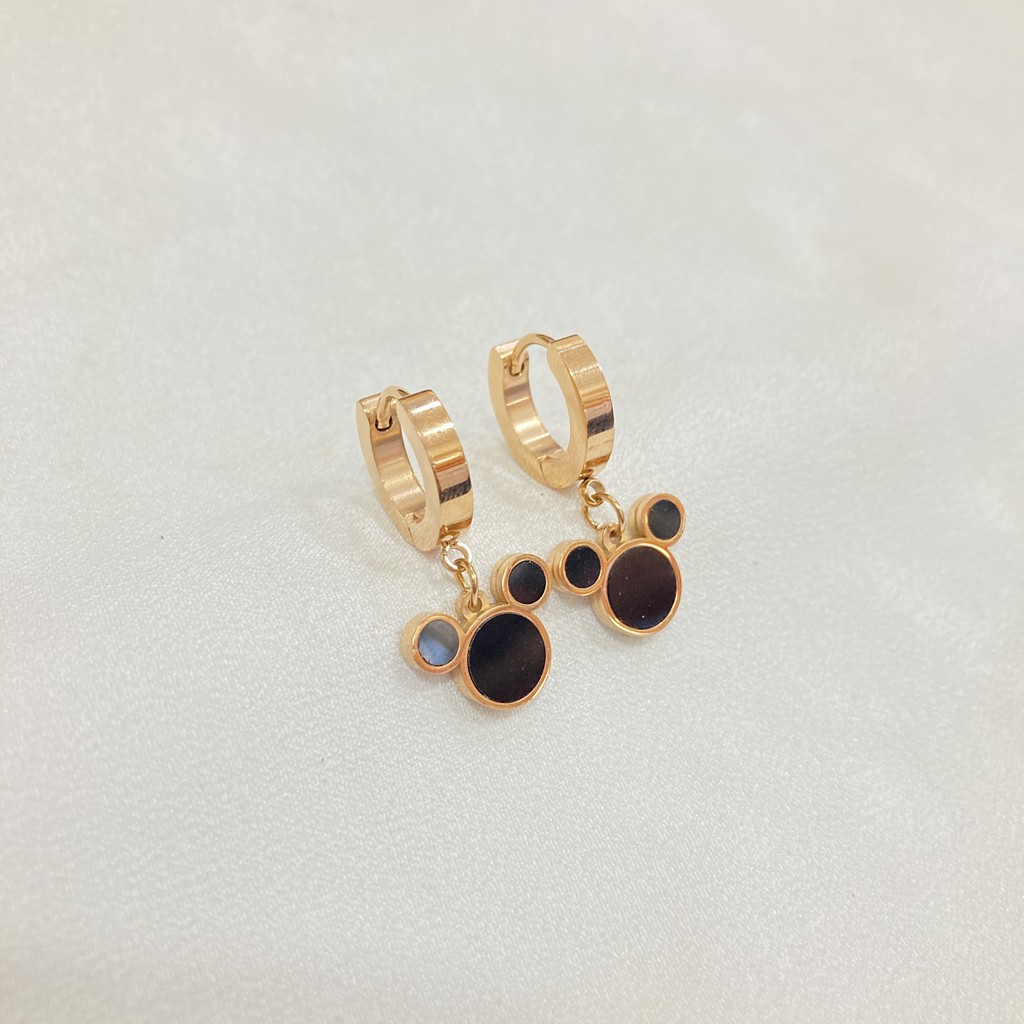 Anting Wanita Bahan Titanium Steel Anti Karat-1