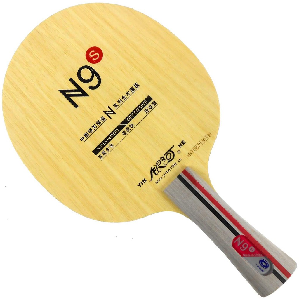 Bet Kayu Tenis Meja Yinhe N9s Bat Pingpong All Wood Blade 5 Layer