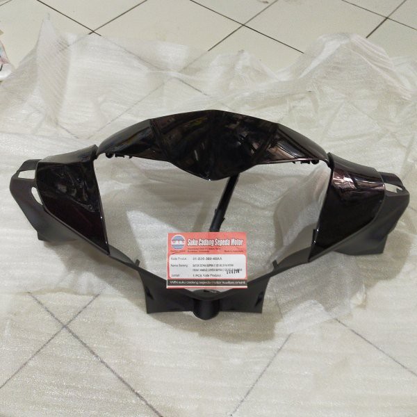 batok kepala depan supra x 125 helm in KYZ hitam set visor win