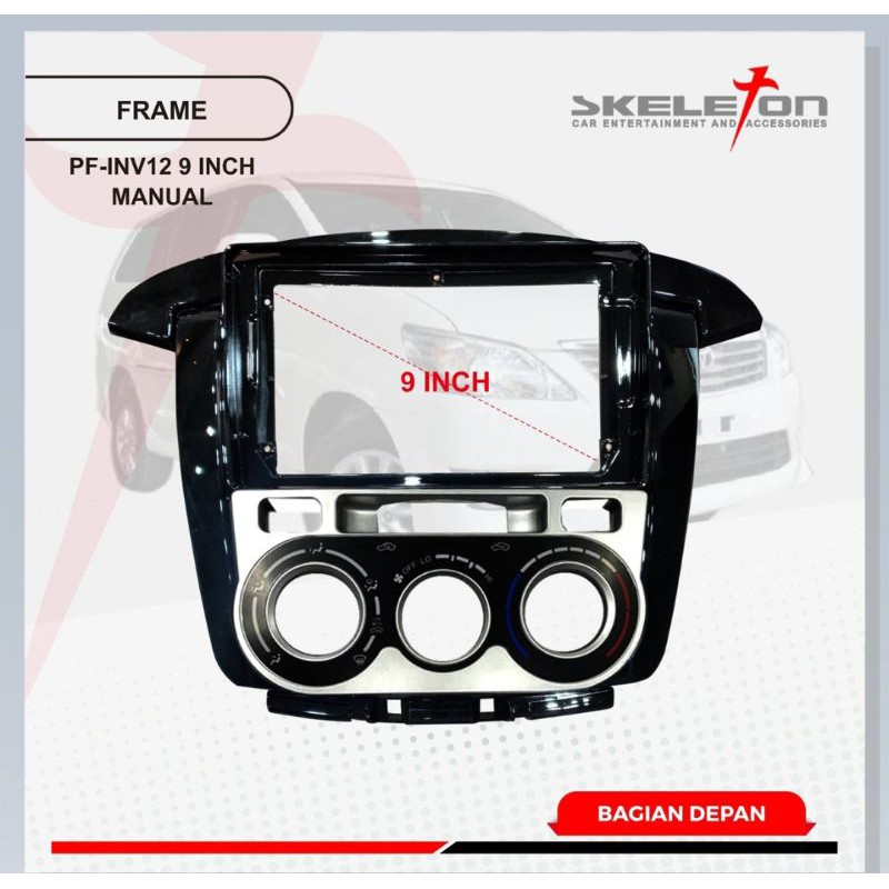 FRAME HEAD UNIT ANDROID 9 INCH INOVA 2012UP MANUAL SKT- PFINV12-9 INCH