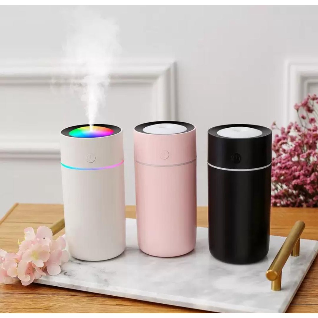 Humidifier Usb Air Diffuser Purifier Pelembab Udara Light Color H2O 220ml / 320ml /300ml