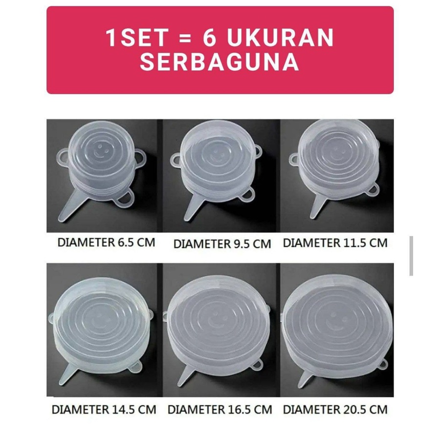 smart Food Cover Beli 1 set isi 6