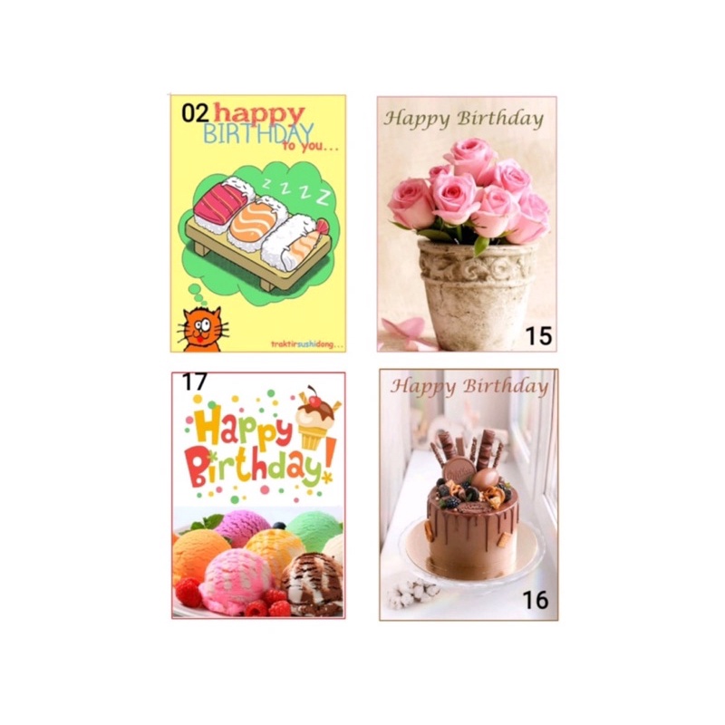 

Kartu Ucapan Ulang Tahun // Greeting Cards