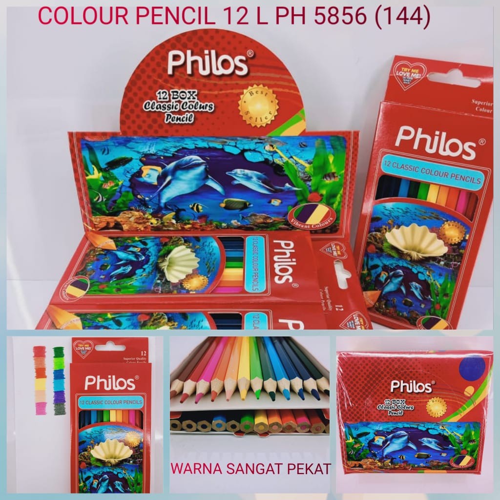 

Pensil warna - Philos Cat Kayu 12 / Pensil Warna 12 Panjang