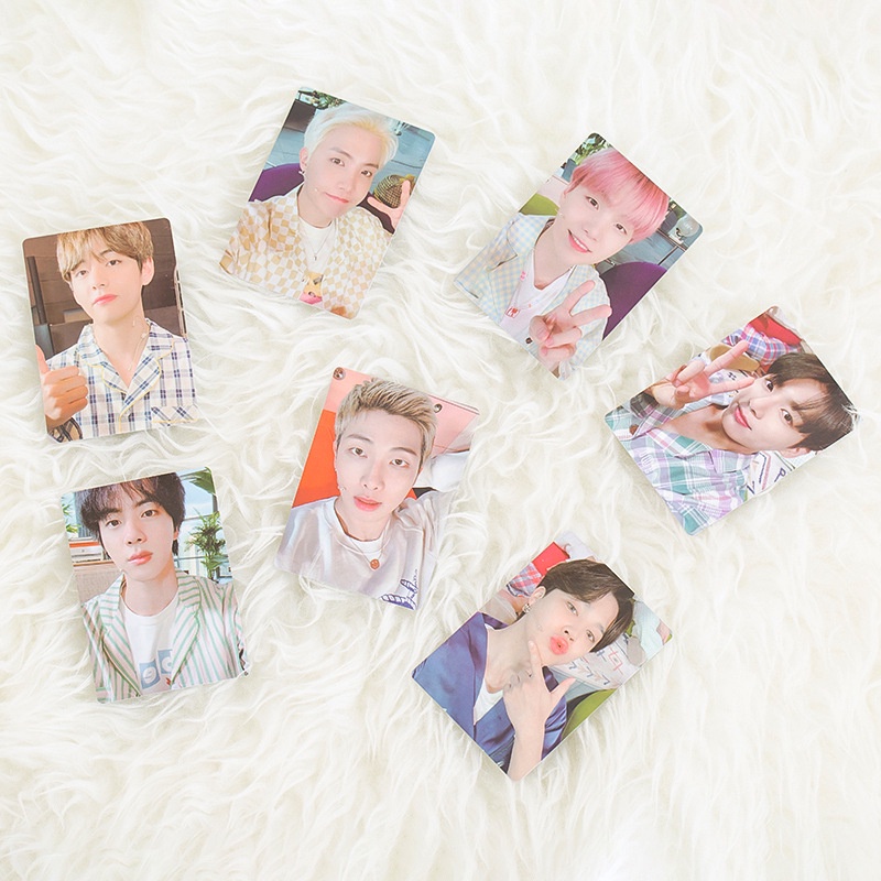 7pcs / set Kartu Foto Mini HD BTS Merch Untuk Koleksi