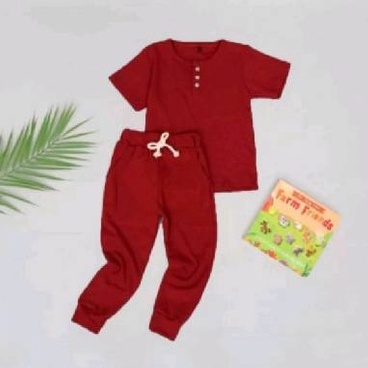 Setelan Anak Kekinian 1-5 Tahun Baju Anak Set Joger Kiano