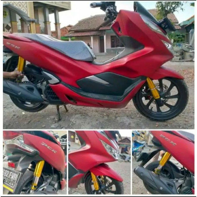cover shock depan belakang pcx