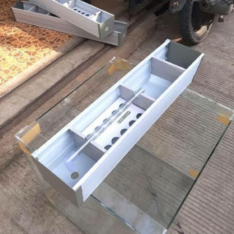 talang filter aquarium 60 cm + media Khusus grab/gojek