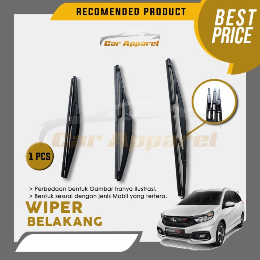 Wiper Belakang Mobilio Rear Wiper Honda Mobilio 14 inch