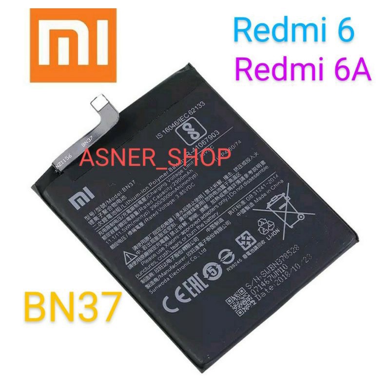 Jual Baterai Xiaomi BN37 Redmi 6A / Bat Redmi 6 BN-37 Tanam Bateray ...