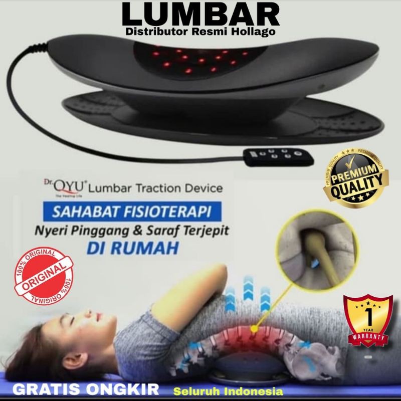 Best Produk TERLARIS LUMBAR Traction Device Dr QYU Bantal Pinggang Alat Terapi Kesehatan ORIGINAL