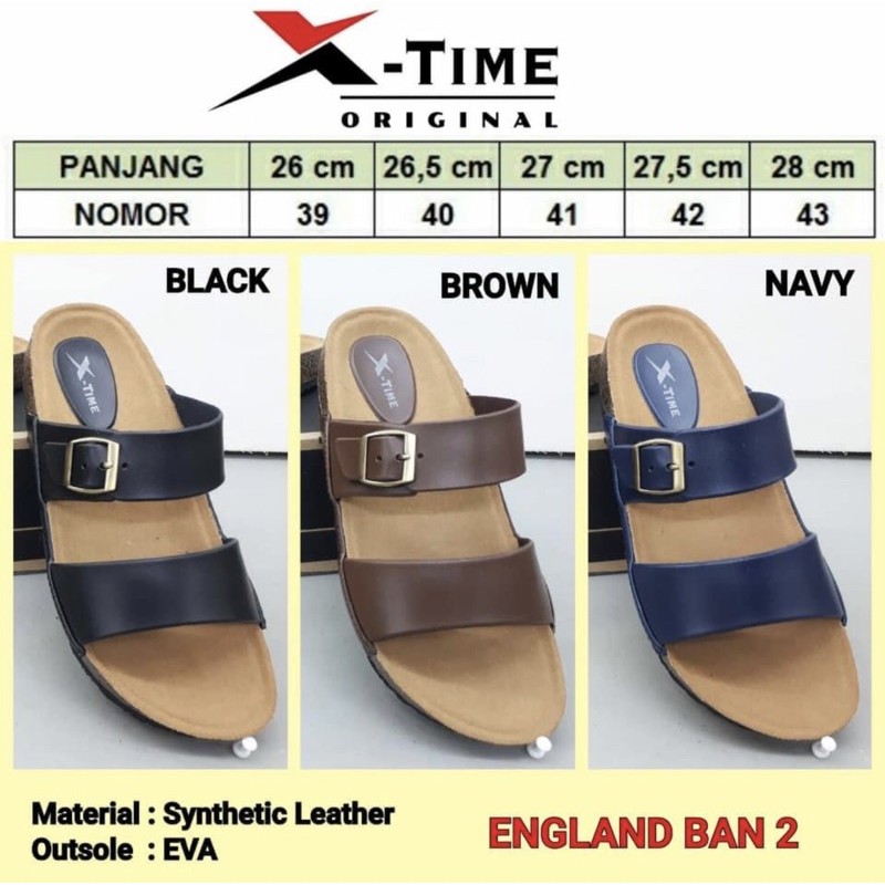 SENDAL PRIA X-TIME TERBARU 2020 TIPE ENGLAND BAN 2 100% ORIGINAL || FIRST HANDED