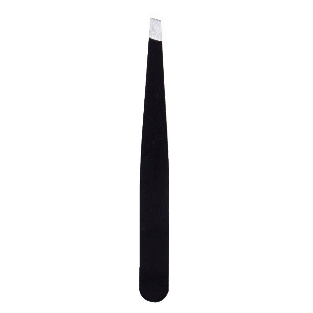 Pencabut Bulu Mata Pinset Alis Stainless Steel Twezeer Ujung Miring