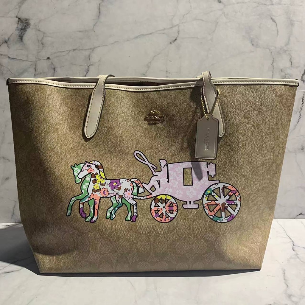 [Instant/Same Day]coach CA607 shopping bag handbag shoulder bag messenger bag   gwd  607