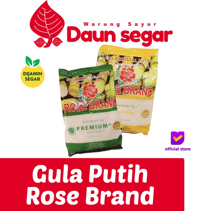

Gula putih Rosebrand 1000gram