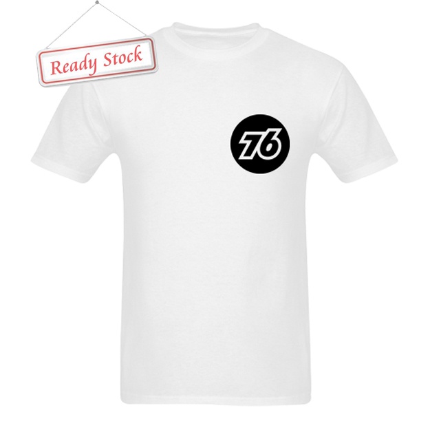 Kaos 76 Logo Gasoline Tshirt Casual Unisex T-SHIRT Bahan Katun New Cotton Tees