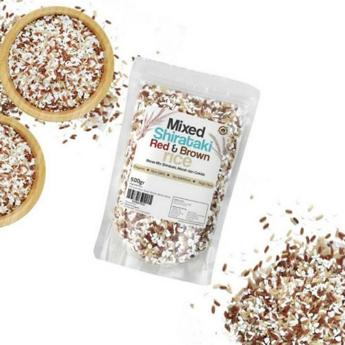 

MIXED SHIRATAKI RED AND BROWN RICE 500 GR