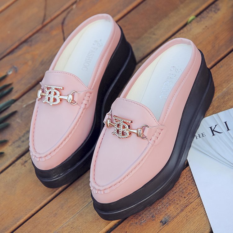 RYS - Chain Gloss Sepatu Slip On Loafer Wanita Fashion Casual - Ori Import