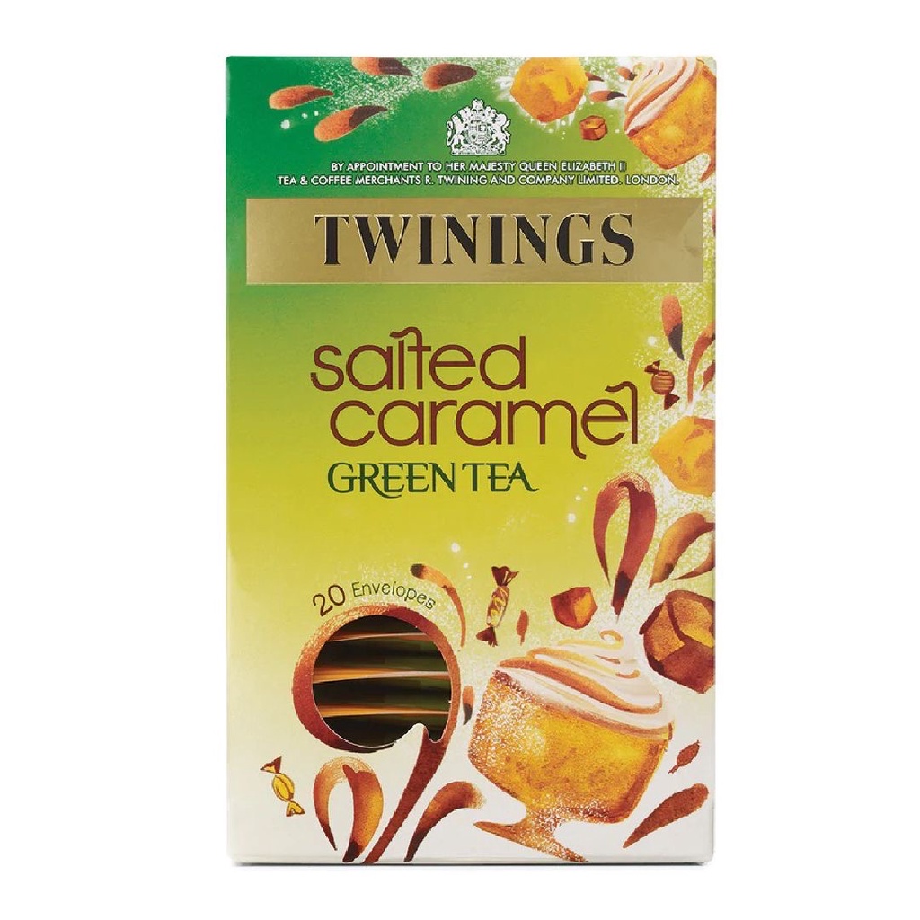 Twinings Salted Caramel Green Tea All Natural Ingredients 20s x 2g