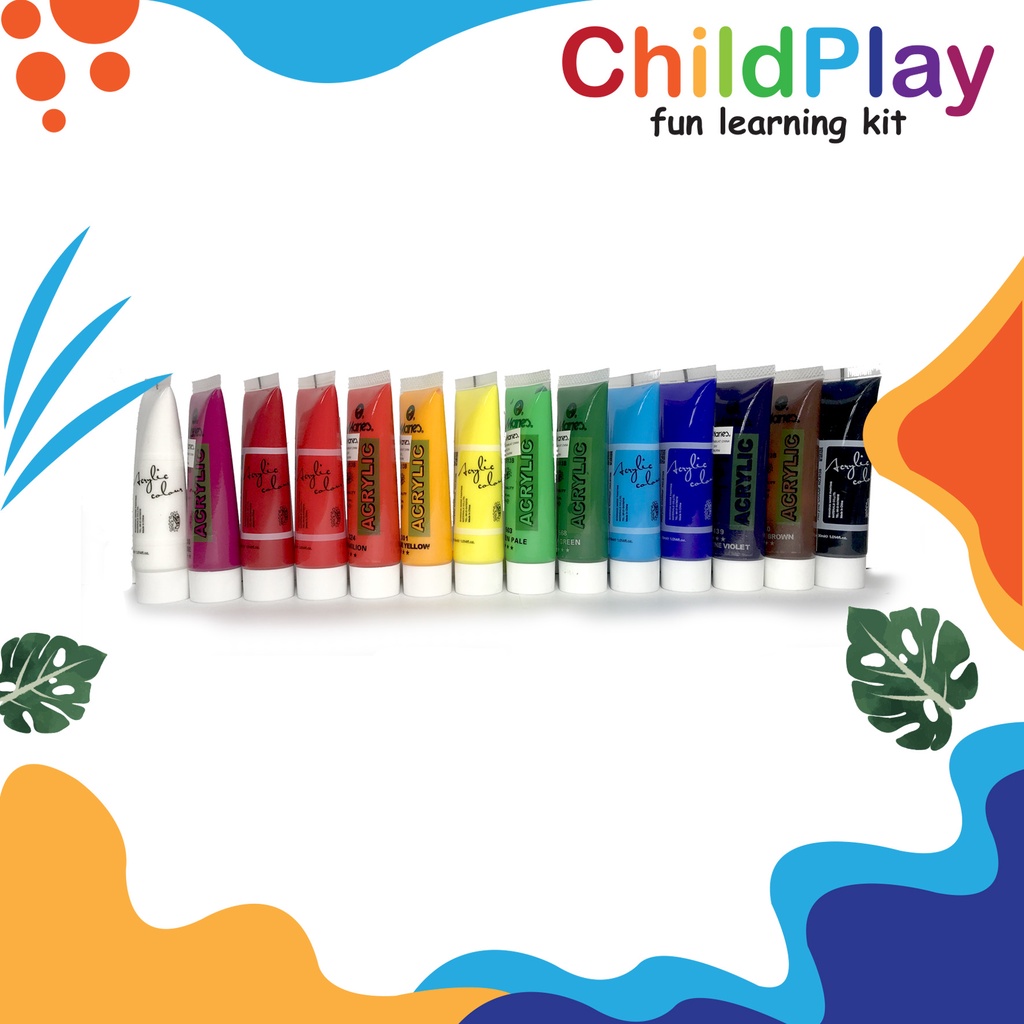 

cat lukis acrylic maries tube 30ml all colours murah CHILDPLAY