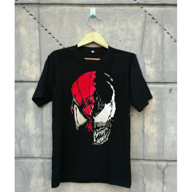 kaos distro spiderman venom / kaos spiderman / kaos venom / kaos gambar spiderman venom / kaos kece