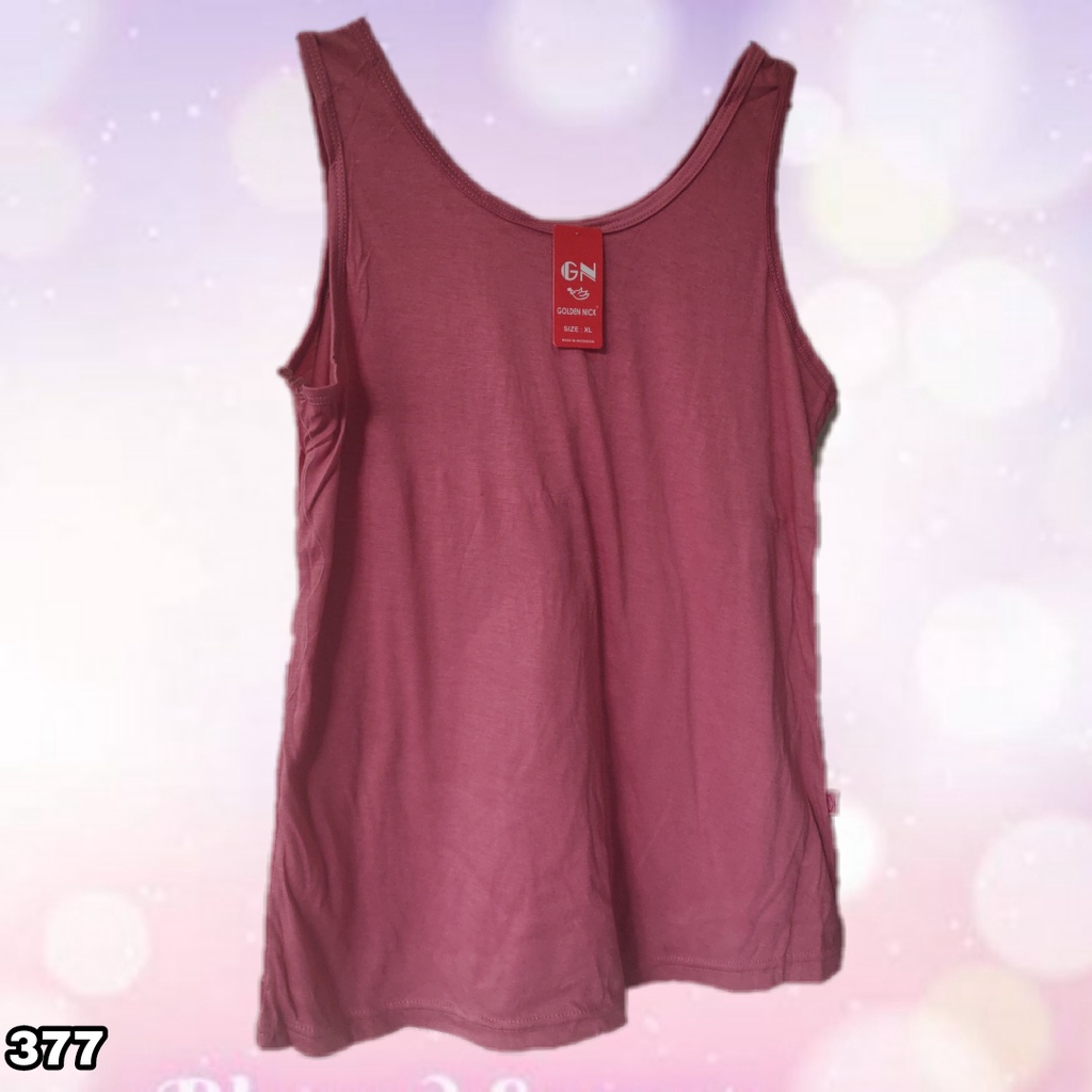 K377 - TANKTOP ATASAN WANITA TALI LEBAR GOLDEN NICK SIZE XL - XXL HARGA PER 1 PCS-2