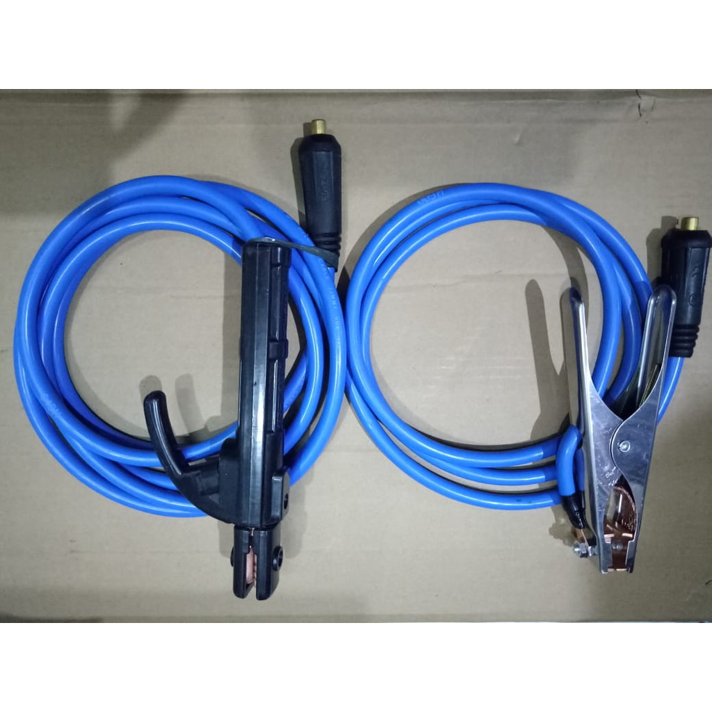 BENZ PAKET SET Tang Las Massa Kabel 1.8 Meter Stang Listrik 200 mma