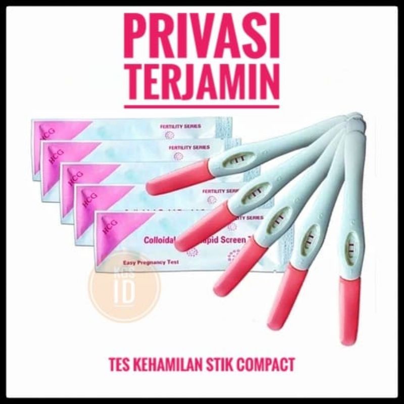 Test pack kehamilan Stick - Tespack HCG STIK - Tes Hamil Stik - Tes Kehamilan Compact - tes hamil-PINK