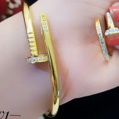 Titanium Set Gelang dan Cincin 205F