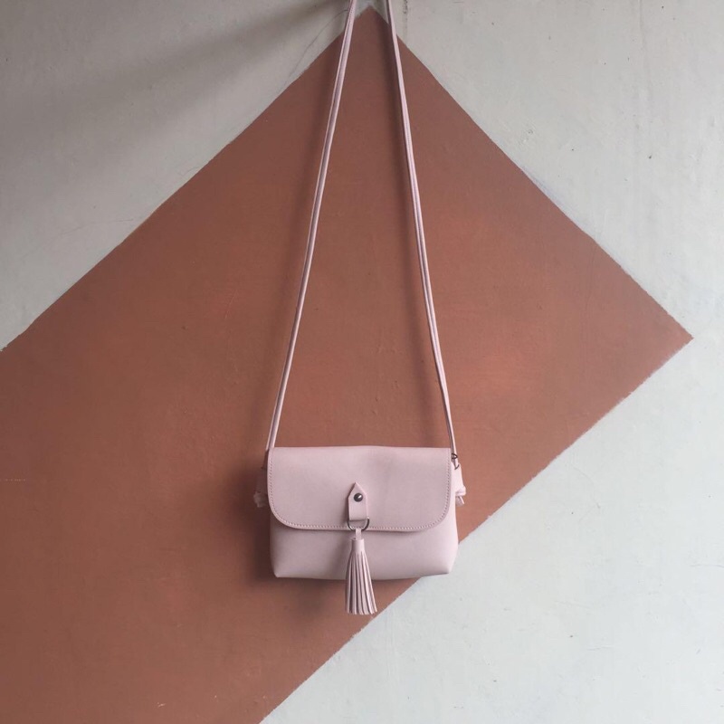 Slim Bag Wanita / Tas Selempang Wanita Warna Pink
