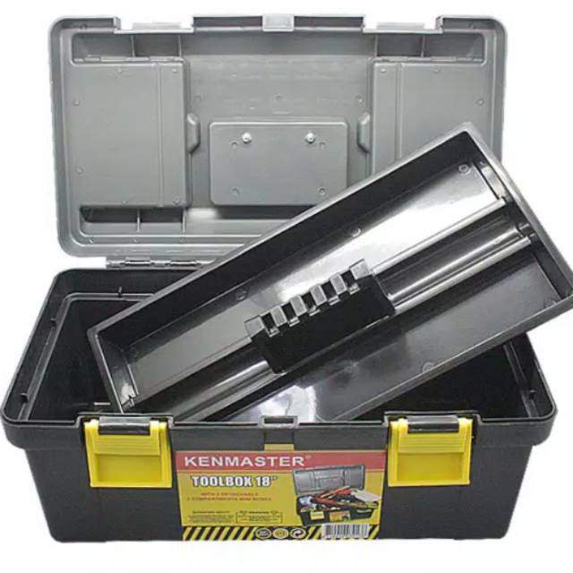 Tool Box 18 inch / Kenmaster Kotak Perkakas , Box Serba Guna 45 cm