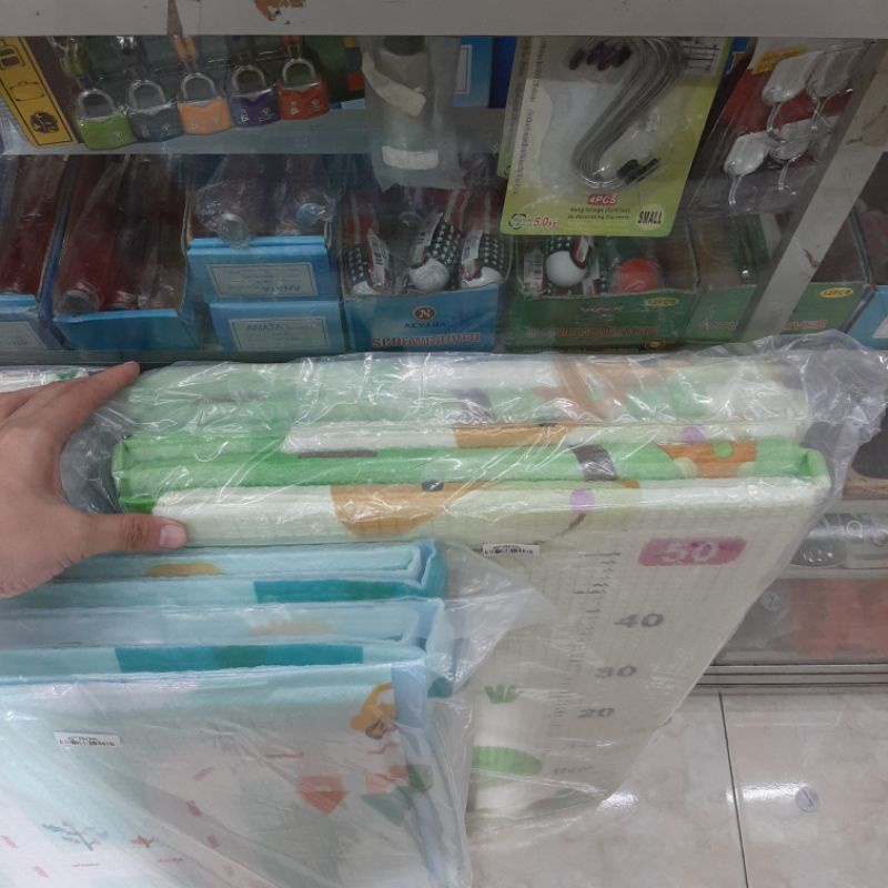 Karpet Lantai Bermain Playmat Anak Busa Spons Motif Bayi Baby Premium-1