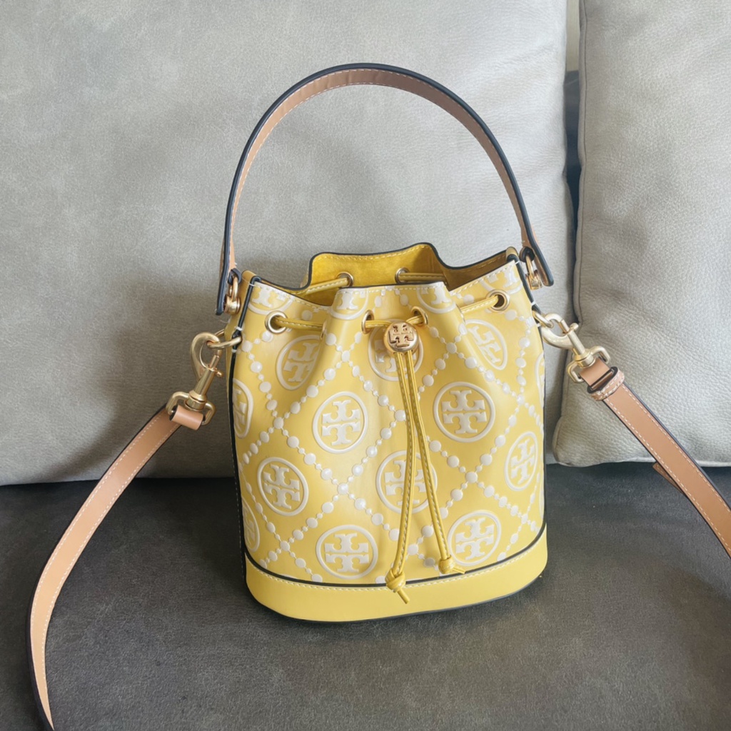 Tory Burch 88155 T Alphabet Print Bucket Bag/TB Ladies Tote