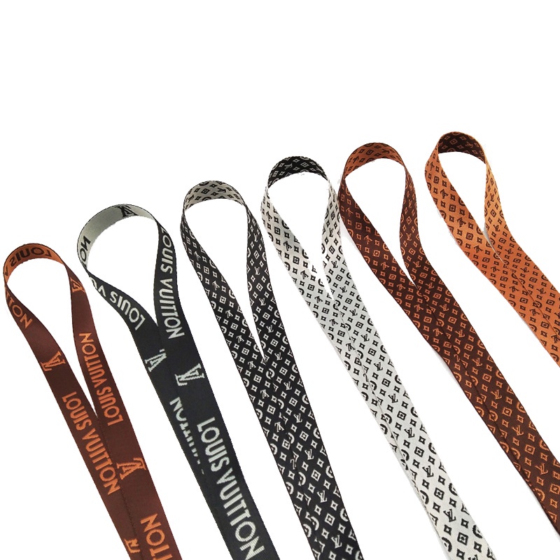 Tali Lanyard Leher 6 Desain Bahan Kain Tahan Lama Anti Hilang Untuk Aksesoris Gantungan Kunci / Ponsel / Kartu ID