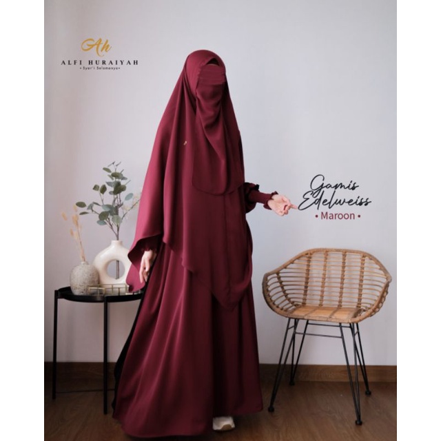 [ALFI HURAIYAH] Gamis Edelweiss