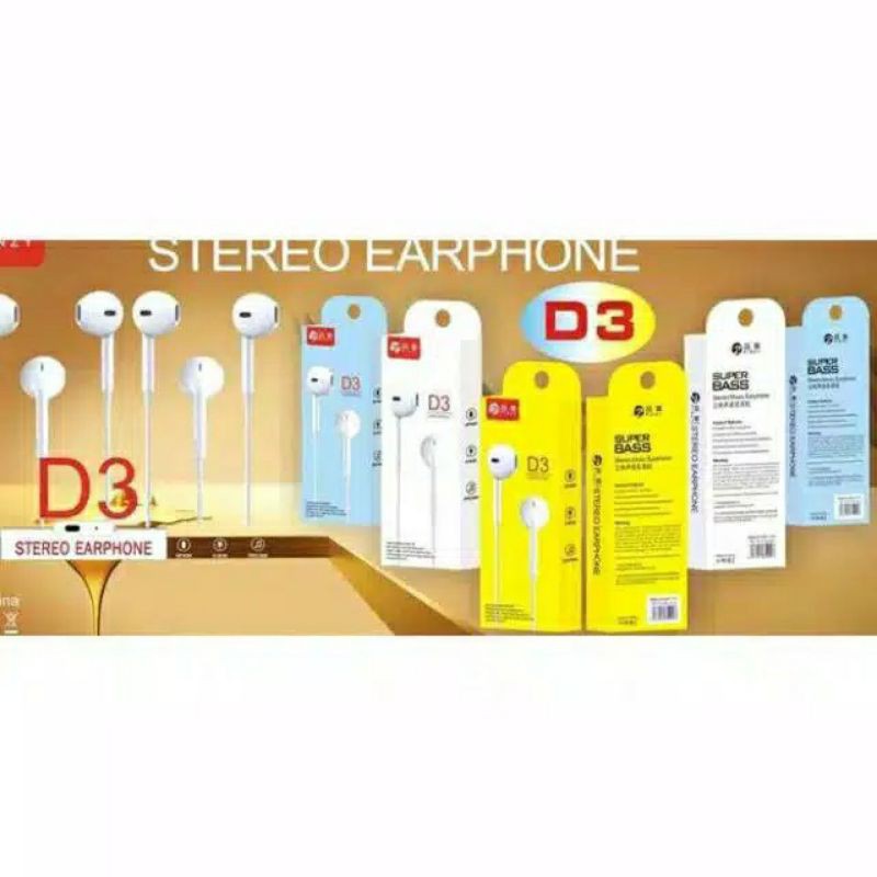 Stereo Earphone PINZY Original D3 Series