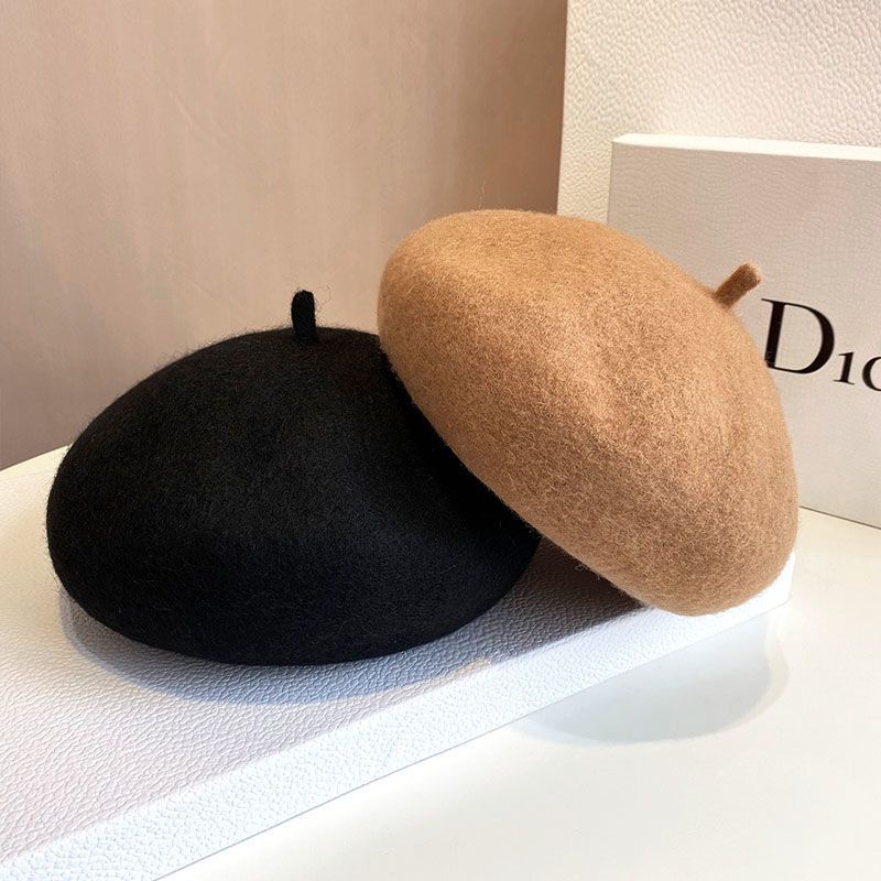 topi baret selebgram kupluk Beret Hat Topi Fashion Korea WINTER PELUKIS