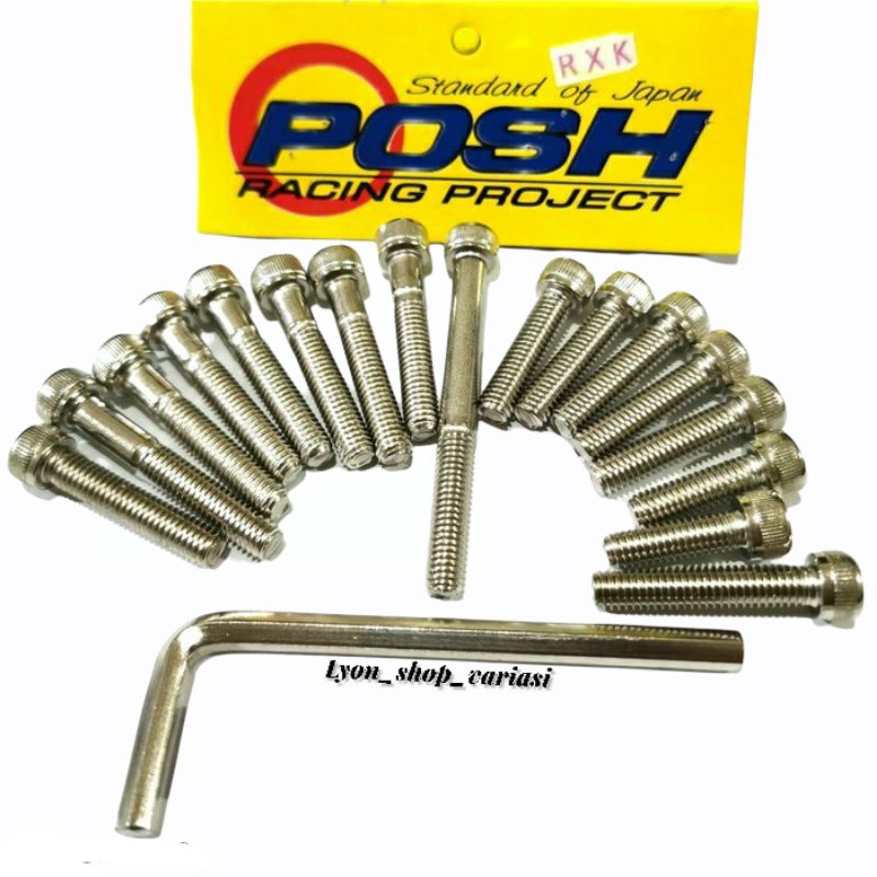 Baut Blok L Bak Kopling RX King Baut Mesin Kanan Kiri Magnet Kopling Rx King Set