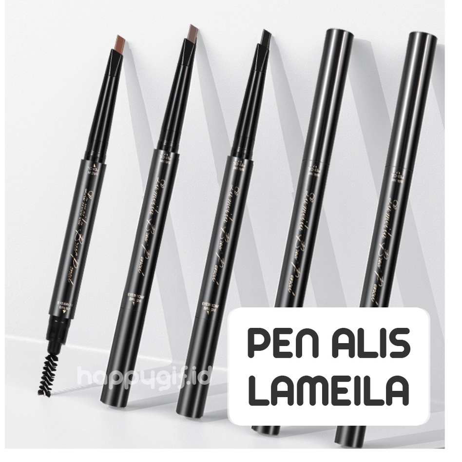 LAMEILA Pensil Alis Original Eyebrow 2 in 1 Boxless Kepala Ganda 7 Warna LA026 809