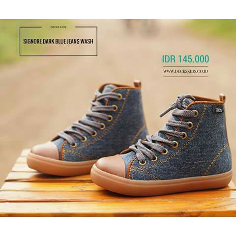 Sepatu Anak Decks Signore Jeans Wash