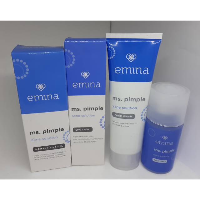 EMINA MS PIMPLE ACNE SOLUTION PAKET 4pcs (Toner 50ml)