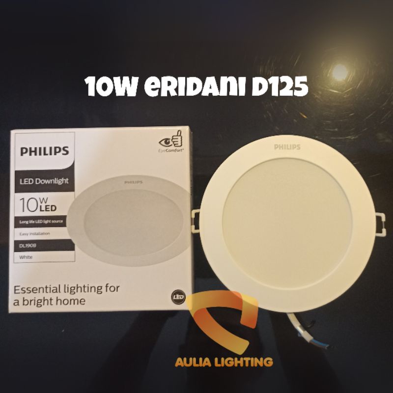 Lampu LED Philips Eridani 10W DLI90B 10Watt G2 White Downlight Panel D125 5 inch Plafon Hias Inbow Ceiling Plafon Rumah Minimalis