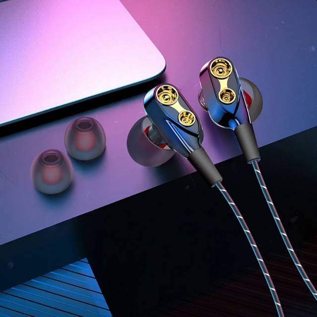 Headset Earphone In Ear Mega Bass Ori -Handsfree Stereo Mic Full Bass Original