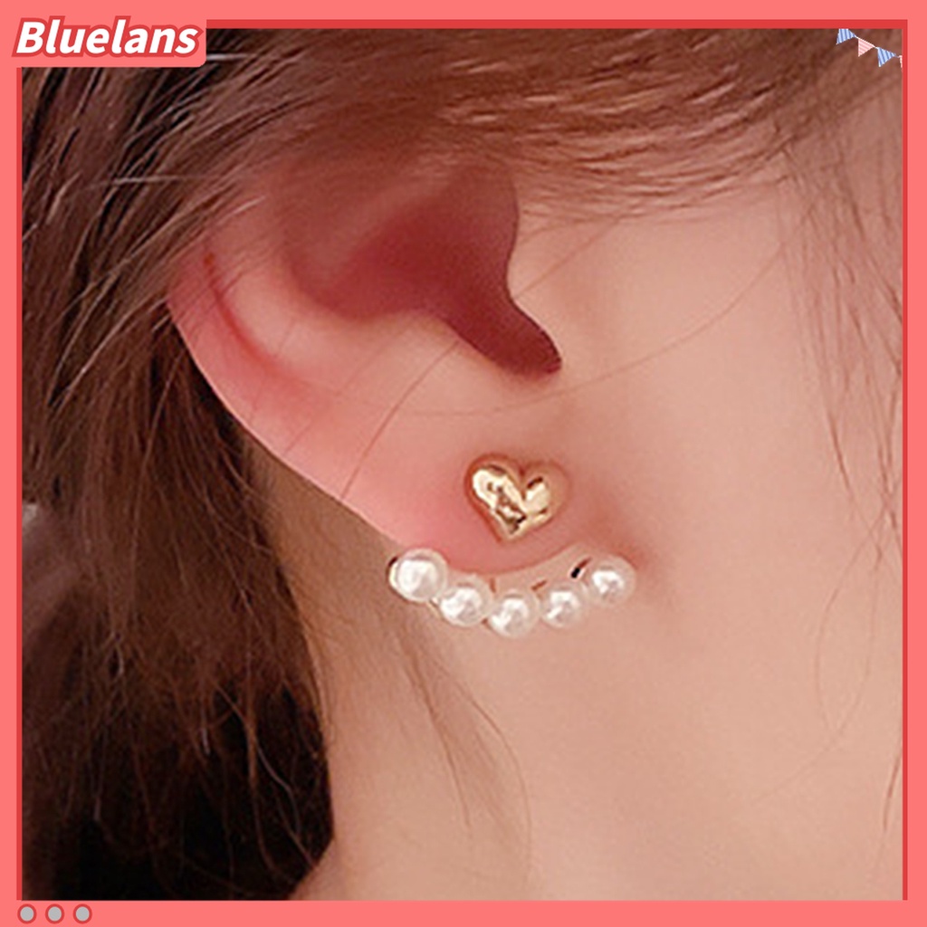 1 Pasang Anting Stud Mutiara Tiruan Bahan Alloy Untuk Aksesoris