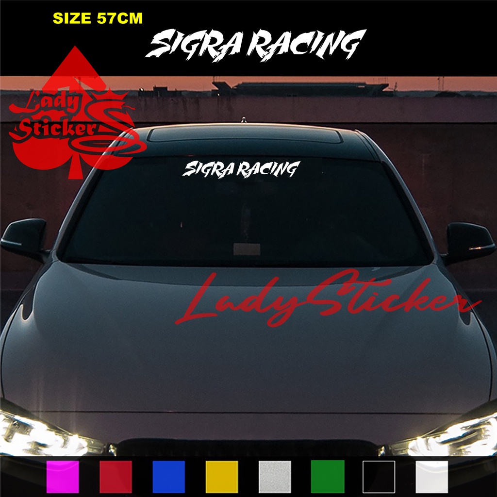 stiker kaca sigra sticker windshield mobil daihatsu sigra racing