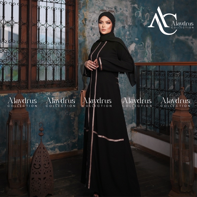 New Abaya Gamis Maxi Dress Arab Saudi Bordir Zephy Turki Umroh Dubai Turkey India Wanita Hitamjo 408