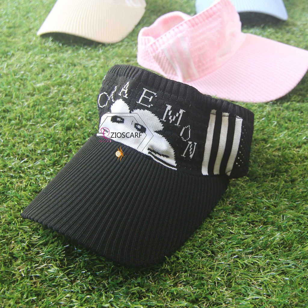 (COD) ZH Topi Visor anak Sunshade Motif Kartun Topi Baseball Anak topi rajut anak doaremon kitty