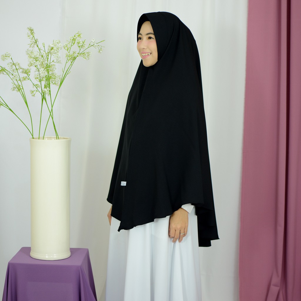 Bergo Hawa / Hijab Bergo Antem Soft Pet Bahan Arabian Mosscrepe
