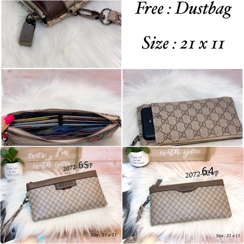 POUCH LV KULIT FULL EMBOS